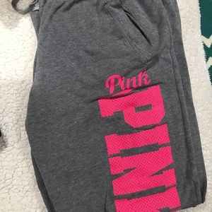 Pink sweat pants